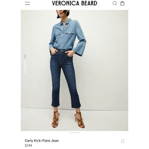 Veronica Beard Carly Kick-Flare Jeans Size 26 - $248 MSRP